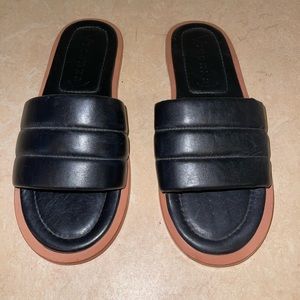 Black Free People x Vicenza Trio Slide Sandal, size EU 39 (US 9)
